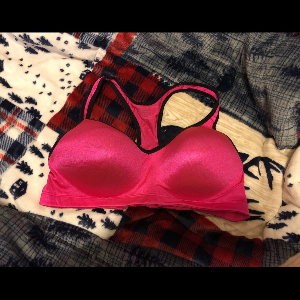 Pink Sports bra